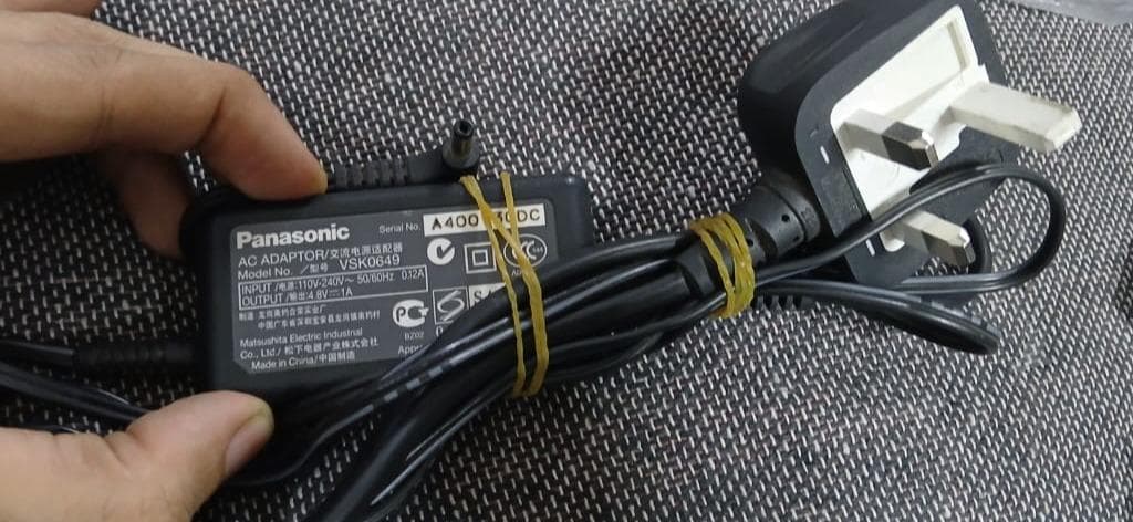Panasonic AC Adaptor - Model: VSK0649 - Input: 110-240V, Output: 4.8V 1A