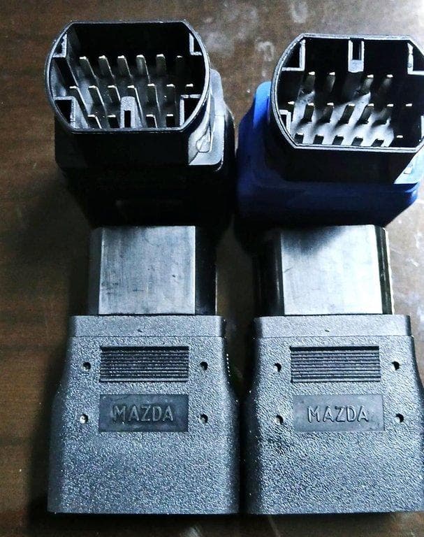 mazda 17 pin obd1 to obd 2