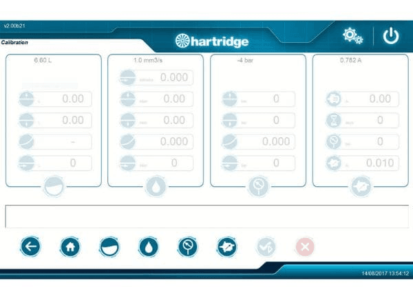 Sabre CRi Master — Calibration & Measurement Screen